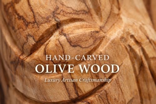 Olive Wood Nativity Set Holy Family Hand Carved Christian Christmas Decor Small Manger Scene