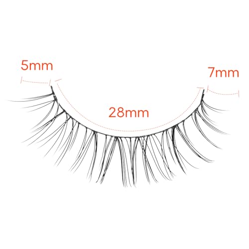 Onlyall Natural False Eyelashes Lightweight Strip Lashes P8
