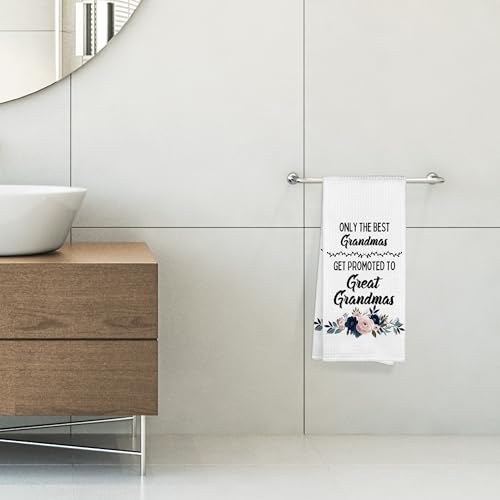 Great Grandma Waffle Weave Kitchen Towel - 16x24 Decorative Hand Towel