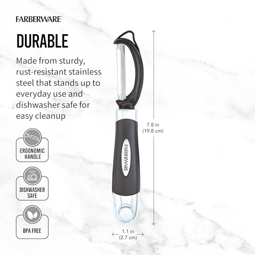 Farberware Pro2 Euro Vegetable Peeler - Stainless Steel with Bud Remover