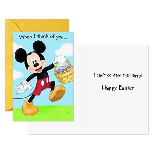 Hallmark Mickey Mouse Easter Cards for Kids with Envelopes, 6-Pack