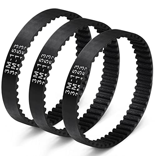 3PCS Soft Front Brush Belts for Shark AZ1002, AZ1000, AX950, AX951 Vacuum
