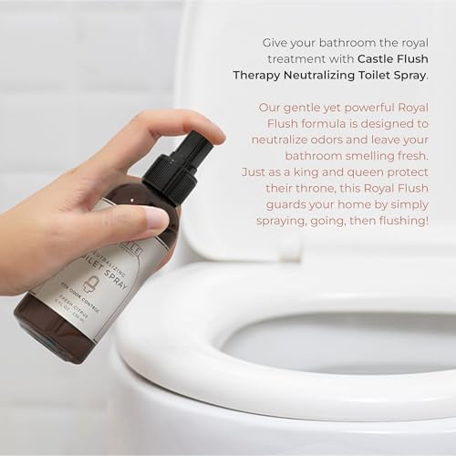 Castle Soap Co. Toilet Spray for Poop - 0.45oz Fresh Lavender (2 Pack)