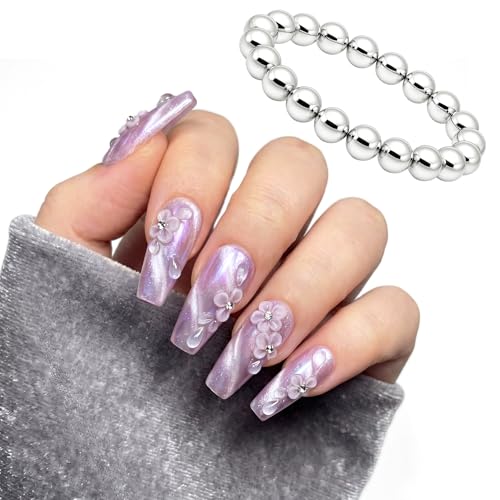 Apojgitn 20PCS 5mm Cat Eye Nail Magnet Balls - Magnetic Beads for Nail Art