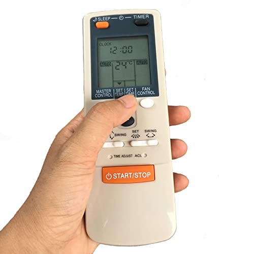 Fujitsu Air Conditioner Remote Control Replacement - Models AR-DL10, AR-DL12, ASU18C1, ASU30C1 & More