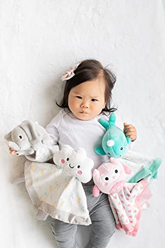 Pearhead Cloud Baby Security Blanket, Soft White Lovey for Newborns & Toddlers, Plush Snuggle Toy for Spring & Newborn Gifting, Gender-Neutral Baby Comfort Lovie
