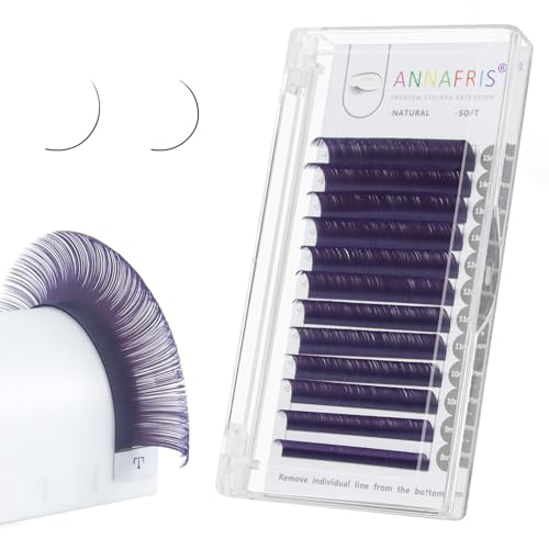 ANNAFRIS Colored Individual Eyelash Extensions Soft Natural Mix