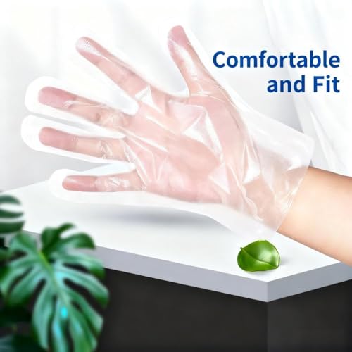 Disposable Food Prep Gloves - 200 Pairs, Food Safe, One Size Fits Most