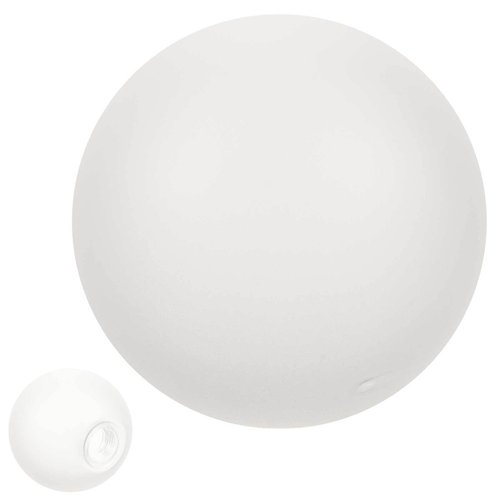 DOITOOL Frosted Glass Globe Lamp Shade Replacement 3.14 Inch Sphere Pendant Light Cover for G9 Fixtures Wall Sconce Accessories