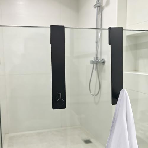 Over-the-Door Towel Hooks for Frameless Glass Shower Door - 2 Pack