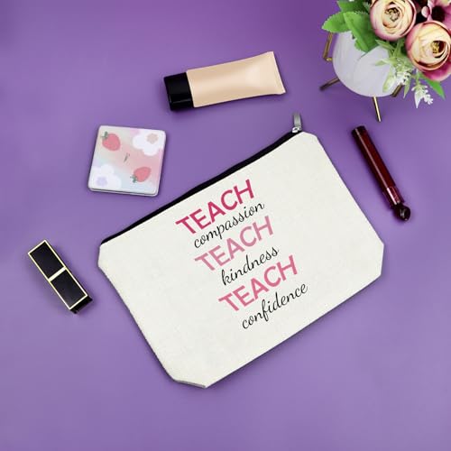 Sazuwu Teacher Makeup Bag - Appreciation Gift Travel Pouch