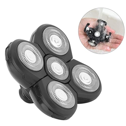 LUCKDANO Electric Shaver Replacement Head 5-Blade Rotating Beard Shaver