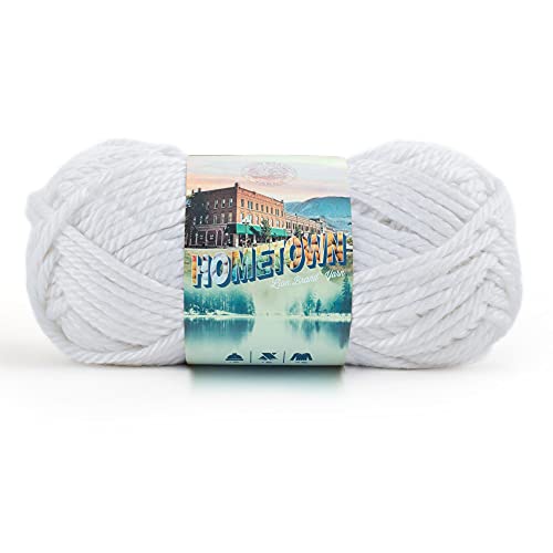 Lion Brand Hometown Yarn New York White - Super Bulky 1 Pack