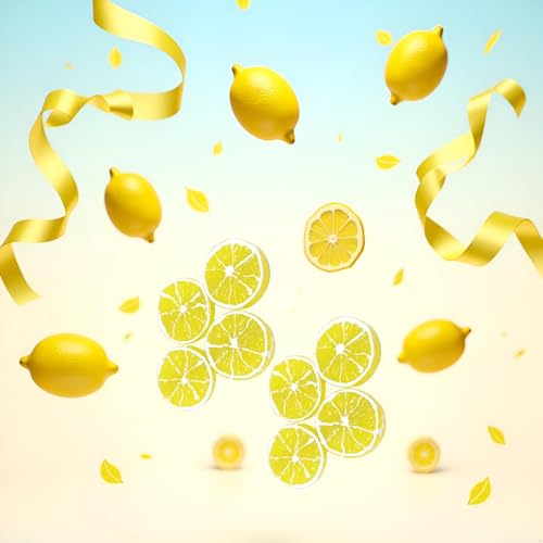 BWESOO 4Pcs Double Lemon Slice Hair Clips Duckbill Fruit Barrettes