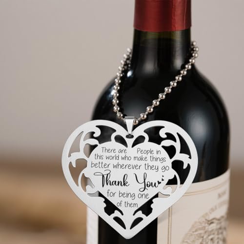 Thank You Stainless Steel Heart Ornament – Appreciation Gift