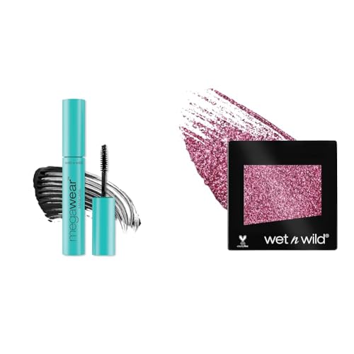 wet n wild Megawear Mascara and Color Icon Glitter Eyeshadow Bundle