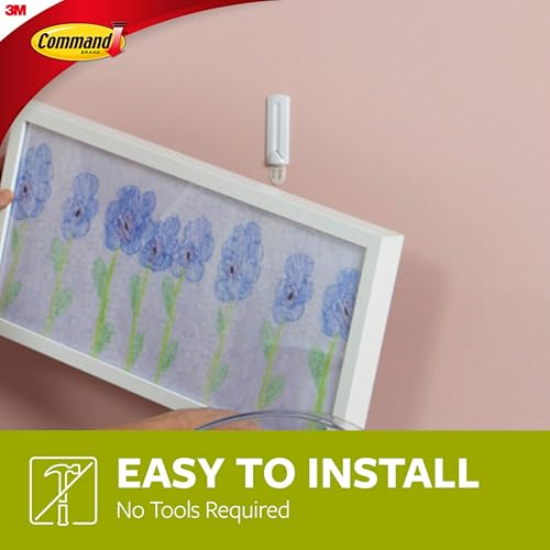 Command Picture Hangers - Large Wire Back, 3 Hangers & 6 Strips