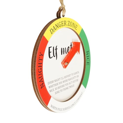 Elf Meter Ornament - Interactive Naughty or Nice Holiday Decoration