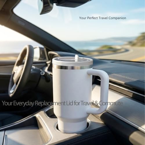 Leak-Resistant Replacement Lids for Stanley 40 oz Quencher - 2 Pack