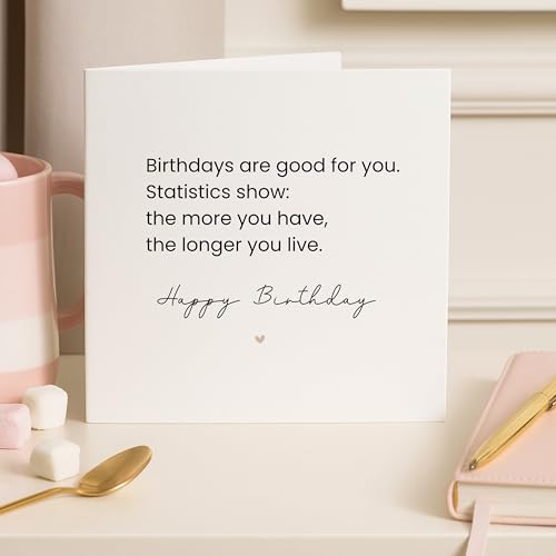 Funny Birthday Card with Witty Message - 5x7 inches, Unisex