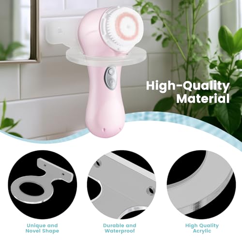 Electric Face Scrubber Holder Wall Mount Acrylic Organizer for COSLUSCLSEVXY, TOUCHBeauty, Mia 2