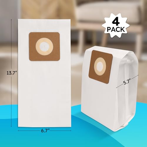 LotFancy Style 7 Vacuum Bags for Bissell Upright Vacuums - 4 Pack