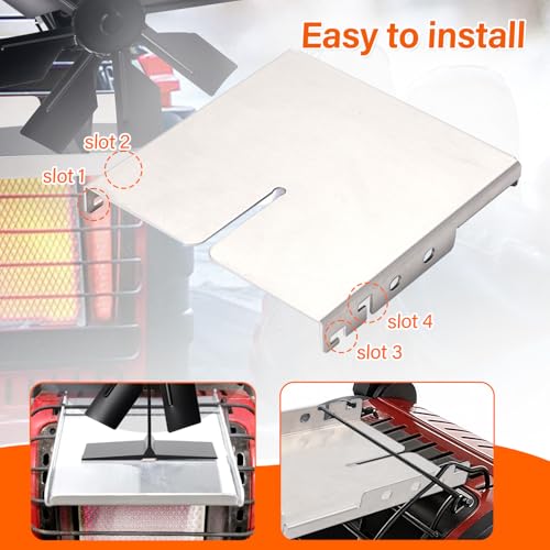 COMBIUBIU Aluminum Stove Fan Mounting Bracket for Portable Heaters