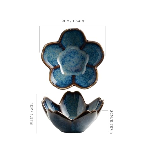 Floral Ceramic Jewelry Tray - 3.5" Ring Holder & Trinket Bowl
