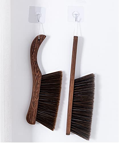 XZJMY Hand Broom with Wooden Handle - 13'' Horse Hair Bed Brush