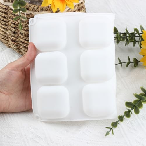 AIBOYA 12 Cavity Square Silicone Candy Mold & Chocolate Tray