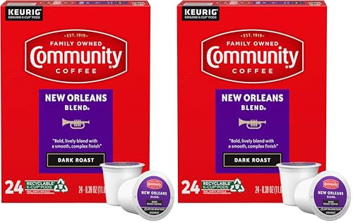 Community Coffee New Orleans Blend Coffee Pods - Dark Roast, 24 Count