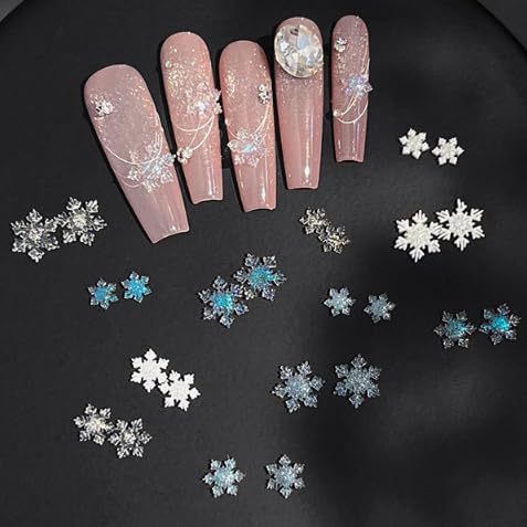 UEYRSEDB 3D Alloy Goth Punk Nail Charms Set for DIY Manicure