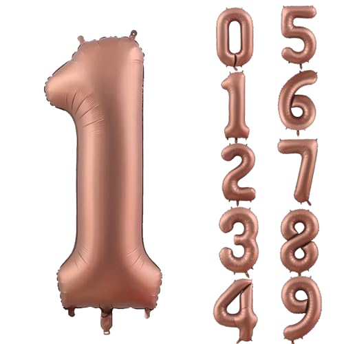 Keyali 40-Inch Number 1 Foil Helium Balloon for Birthday Party Decoration