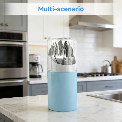 Wall-Mounted Toothbrush Organizer with Cover - 4 Slots