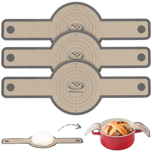 Silicone Bread Sling for Dutch Oven - 3 Pack, Heat-Resistant