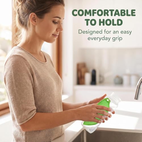 Multipurpose Bean-Shaped Cleaning Sponges Set - Heat Resistant Bottle & Container Scrubbers