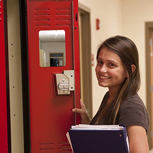 Blulu 2 Pcs Magnetic Locker Mirror - 4 x 5.8 Inches