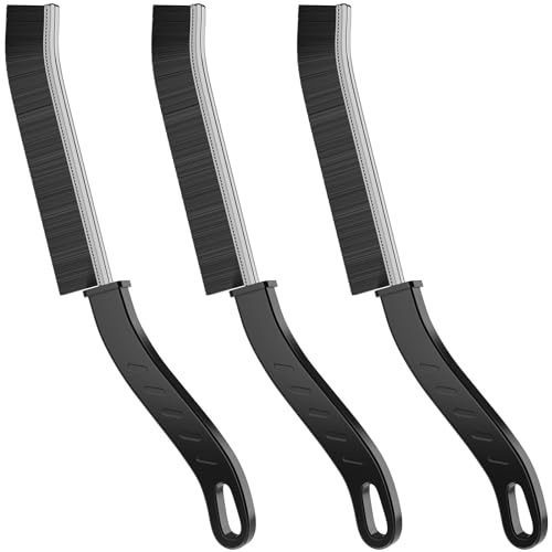 Hard Bristle Crevice Cleaning Brush Set - 3 Pcs for Home & Bathroom