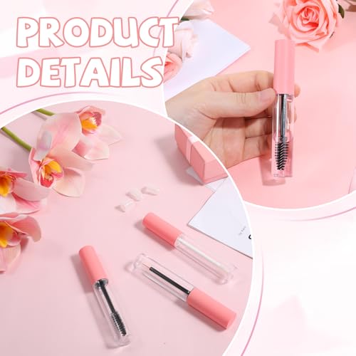 Psyqtsuary 3-Piece DIY Cosmetic Tube Set with Wands and Leak Stoppers