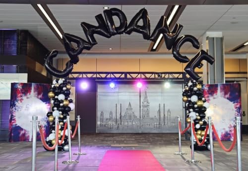 Black Letter Q Foil Balloon 40 Inch for Party Decorations