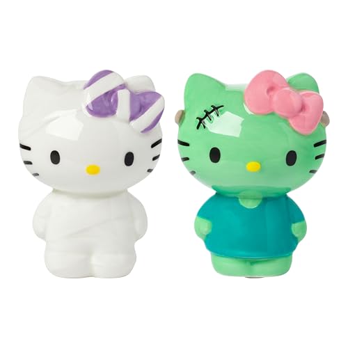 Hello Kitty Halloween Salt and Pepper Shaker Set - Ceramic 3D Figurines