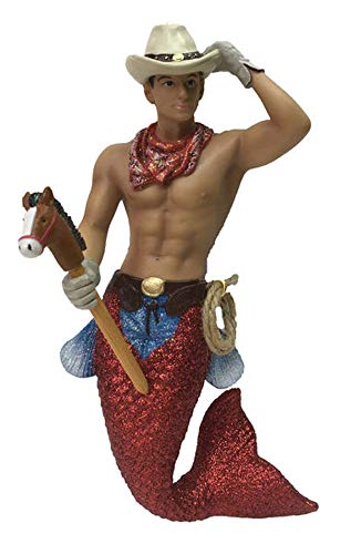 Cowboy Merman Ornament - December Diamonds Resin Holiday Decor