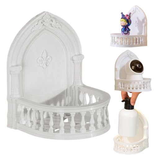OULIGET Acrylic Mini Floating Shelf - European Court Style Wall Mount for Dolls, Figures & Cameras
