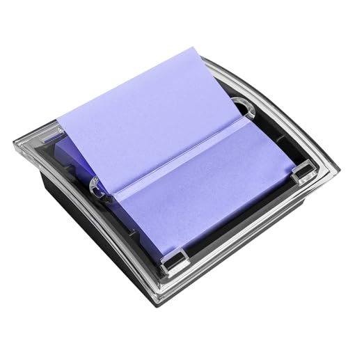 WERJOURU 3x3 Inch Pop Up Sticky Note Dispenser - Black Base (1)