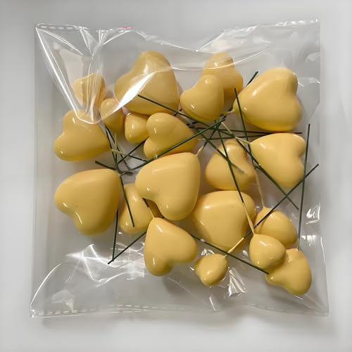 20 Pcs 3D Heart Cake Toppers - Foam Birthday & Wedding Decor
