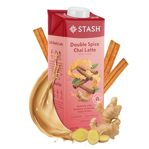 STASH Double Spice Chai Latte - Dairy Free Tea Concentrate - 32 Fl Oz