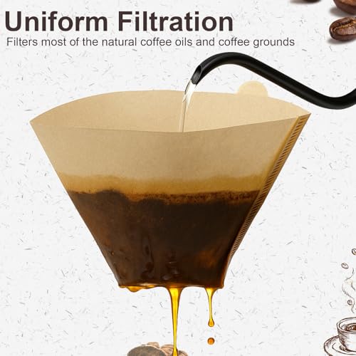#2 Unbleached Coffee Filters - 100 Count, Natural Wood Pulp
