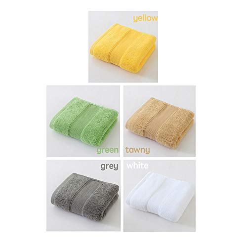 JININQ 700GSM 100% Cotton Hand Towels - 2-Piece Set, Grey (14" x 30")