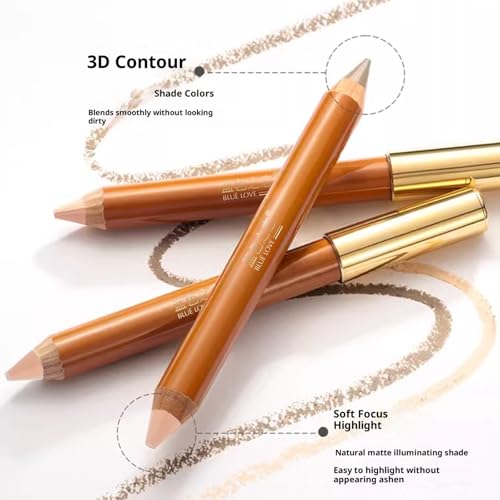 BLUE LOVE Contour Pencil - Dual-Ended Precision Sculpting Stick
