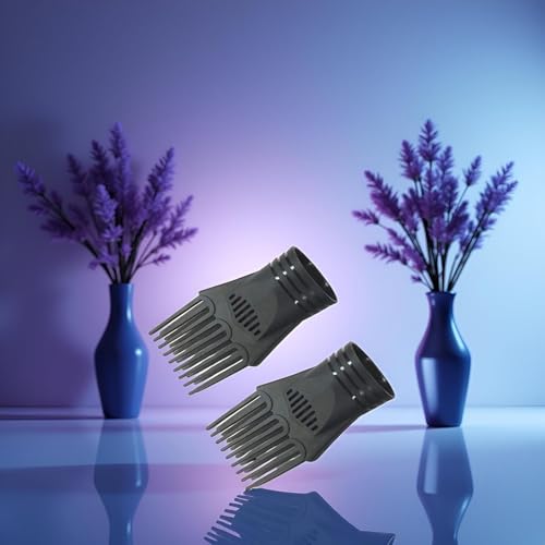 Hair Dryer Comb Attachment 2Pcs Universal Blow Dryer Nozzle for Curly Hair